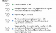 20231006分享 最近5个客户从提交I-485绿卡申请，到拿到绿卡的时间线